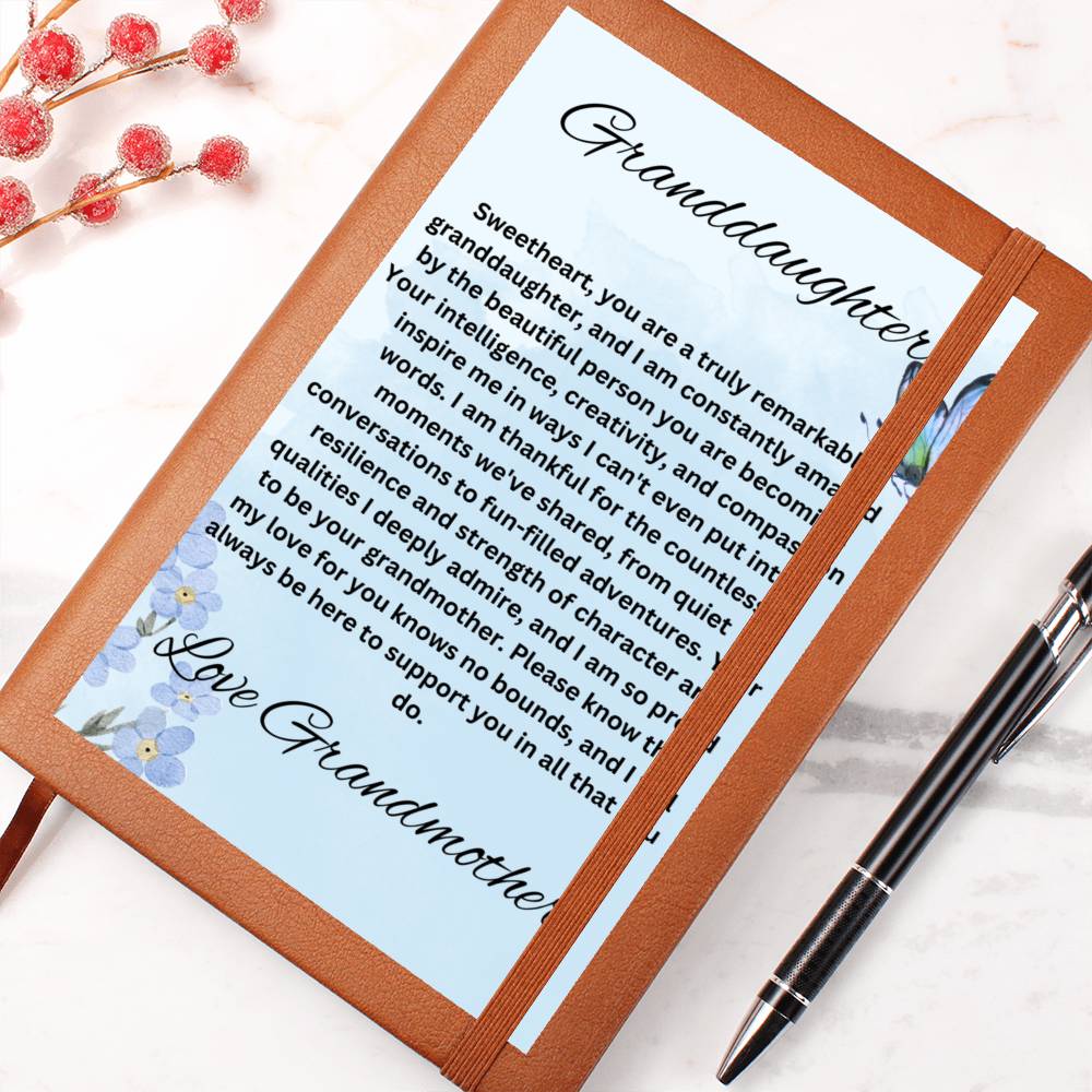 Granddaughter I am so proud to be your Grandmother Journal