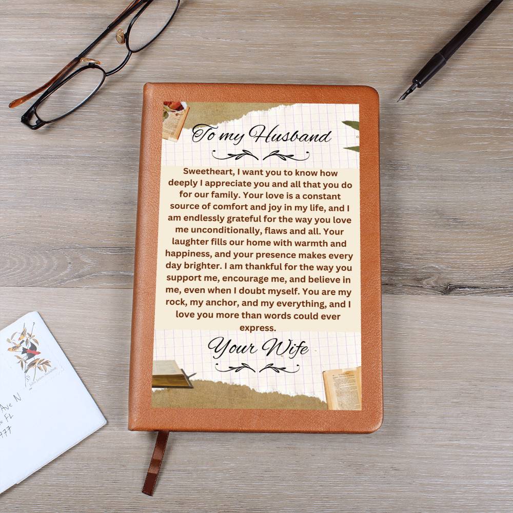 To My Husband I appreciate You Journal