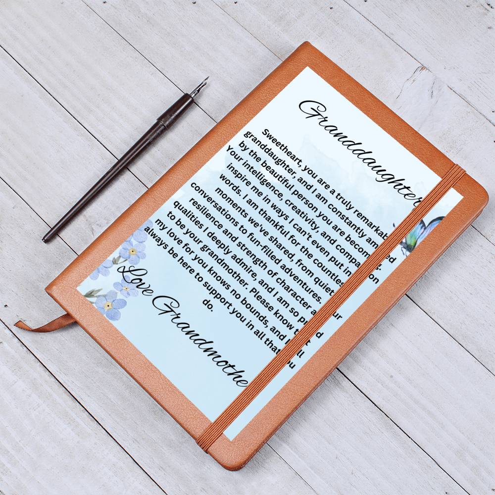 Granddaughter I am so proud to be your Grandmother Journal