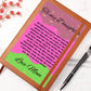 My Daughter I'm honored to be Your Mother Journal