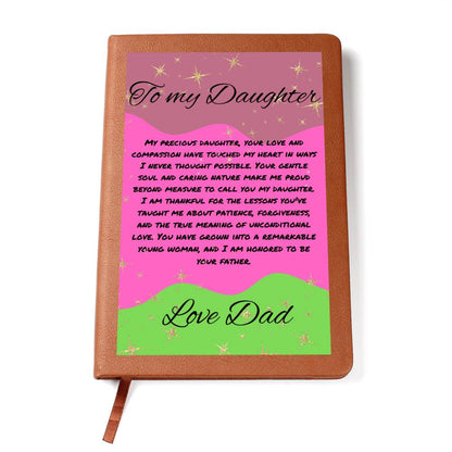 My Daughter I am proud to be your Dad Journal