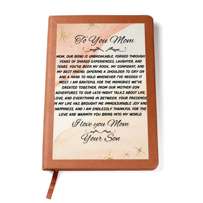 To Mom Unbreakable bond From Son Journal