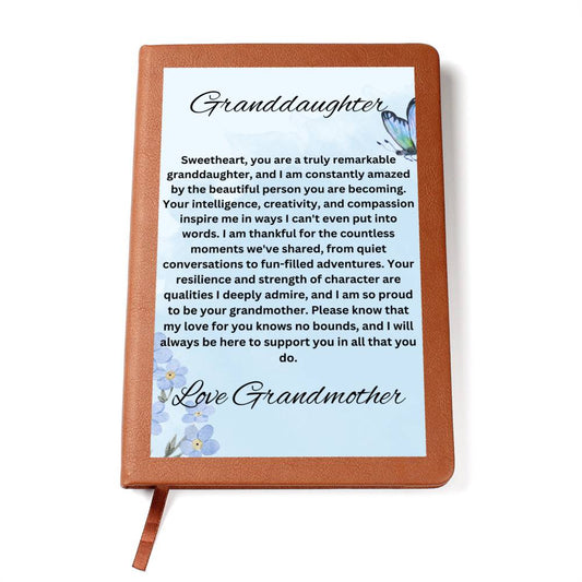 Granddaughter I am so proud to be your Grandmother Journal